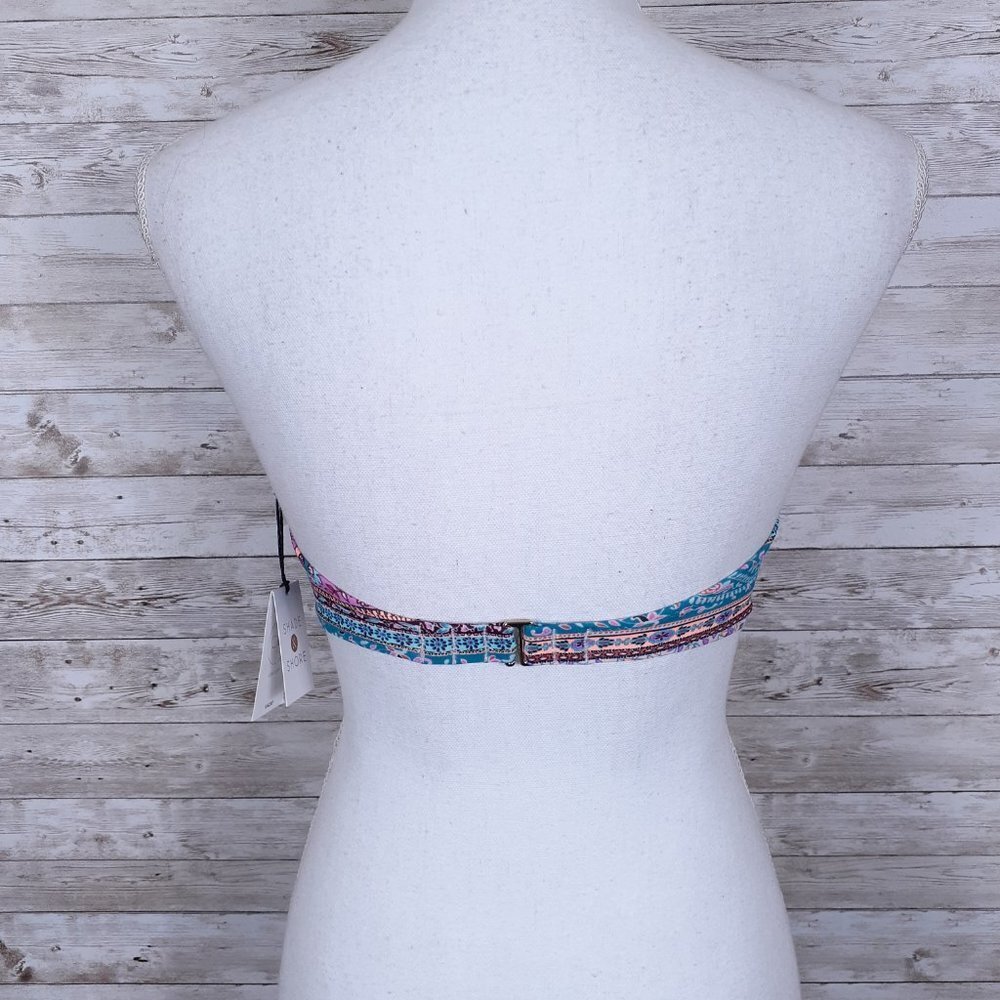Shade & Shore Bikini Top 32D Swim Suit Underwire Straps Inc 81 - Picture 3 of 5